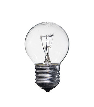 Лампа накаливания Е27  40W шарик прозрачный ЛИСМА