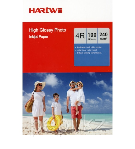 Фотобумага 4R (10*15) 230г HATTWII 1х сторонний глянец(100)