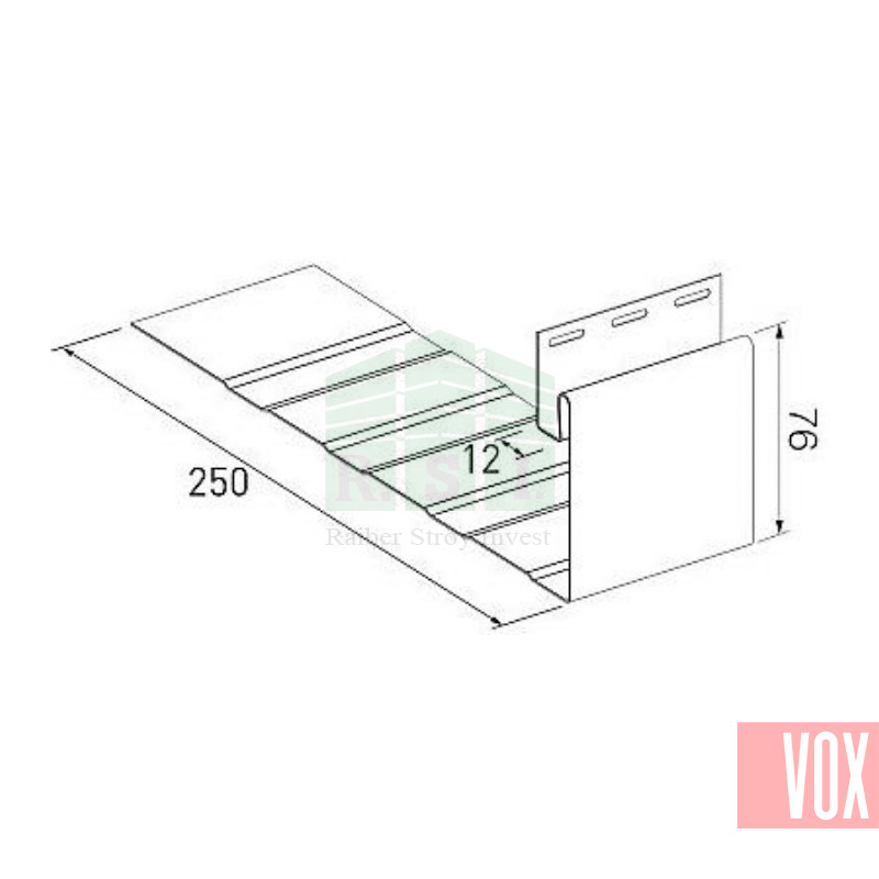 Приоконная планка большая VOX SV-20 (белая) - фото 2 - id-p2936843