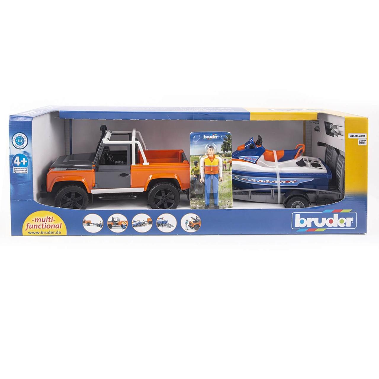 Bruder Внедорожник с водным мотоциклом