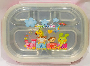 Ланч бокс контейнер для еды детский (цвет синий), фото 2