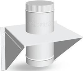 Крепление опорное Моно(430, t0.5)(пластина Оц-1,5мм) d130,А230*В230, L400(Раструб), фото 1