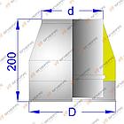 Окончание коническое Термо(430, t0.5/430, t0.5) d120/D200 L200(Раструб,Холодный), фото 3
