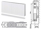 Радиатор отопительный стальной панельный Лемакс C22 500x800, фото 2