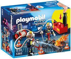 Конструктор Playmobil Пожарная служба: Пожарные с водяным насосом 9468pm