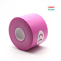 Спортивный тейп Кинезио Kinesiology Tape (цвет розовый) - пластырь для поддержки мышц 5 см х 5 м