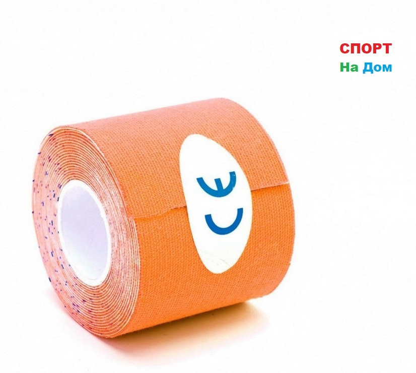 Спортивный тейп Кинезио Kinesiology Tape (цвет коричневый) - пластырь для поддержки мышц 5 см х 5 м