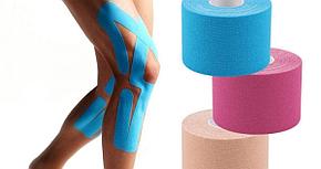 Спортивный тейп Кинезио Kinesiology Tape (цвет бежевый) - пластырь для поддержки мышц 5 см х 5 м, фото 2