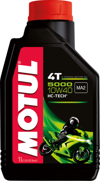 Моторное масло для 4-х тактных мотоциклов MOTUL 5000 4T 10W40 1L - фото 1 - id-p68471405