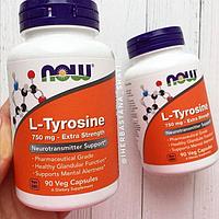 Тирозин L-тирозин, Высокоэффективное средство, 750 мг, 90 капсул.