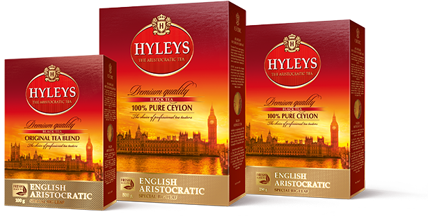 Чай черный Английский Аристократический крупно листовой 100гр картон упак Hyleys - фото 1 - id-p68473991