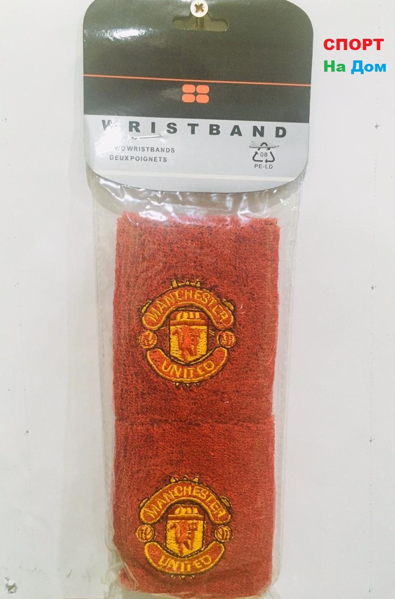 Wristband Напульсники на руку, предплечье Manchester United (цвет красный) - фото 1 - id-p68488760