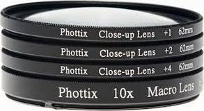 Макро линзы Phottix 52мм 67мм 72мм 77мм Увеличение +1, +2, +4, +10, фото 2