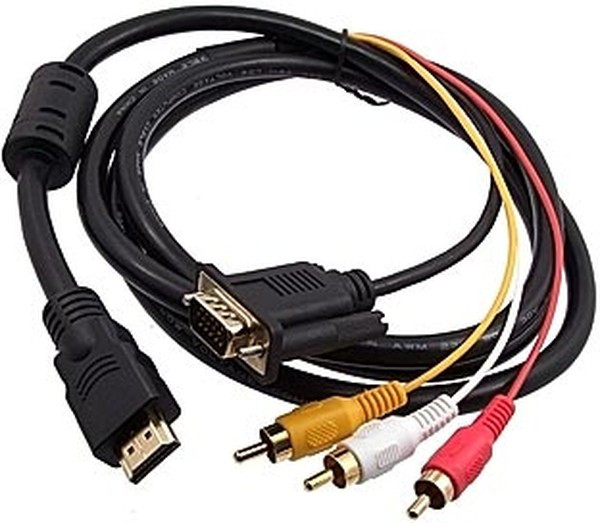 HDMI - 3 RCA 1м