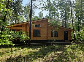 Строительство деревянного дома из бруса.