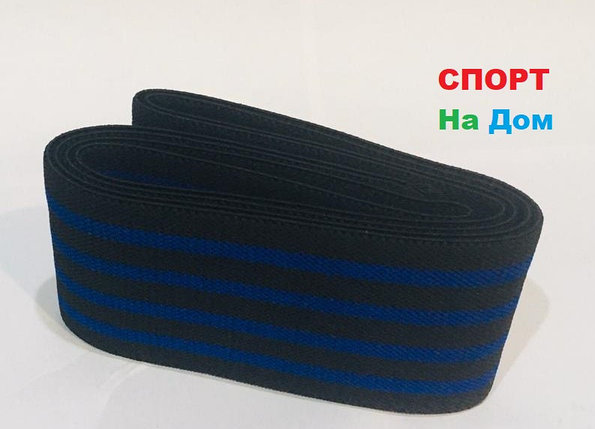 Бинты для тяжелой атлетики, бинты для приседа, эластичный бинт длина 2 метра (цвет синий), фото 2