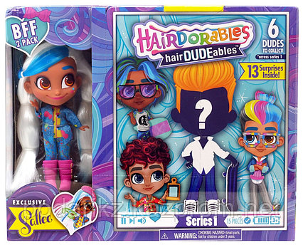 Hairdorables hairDUDEables Sallee BFF 2-Pack