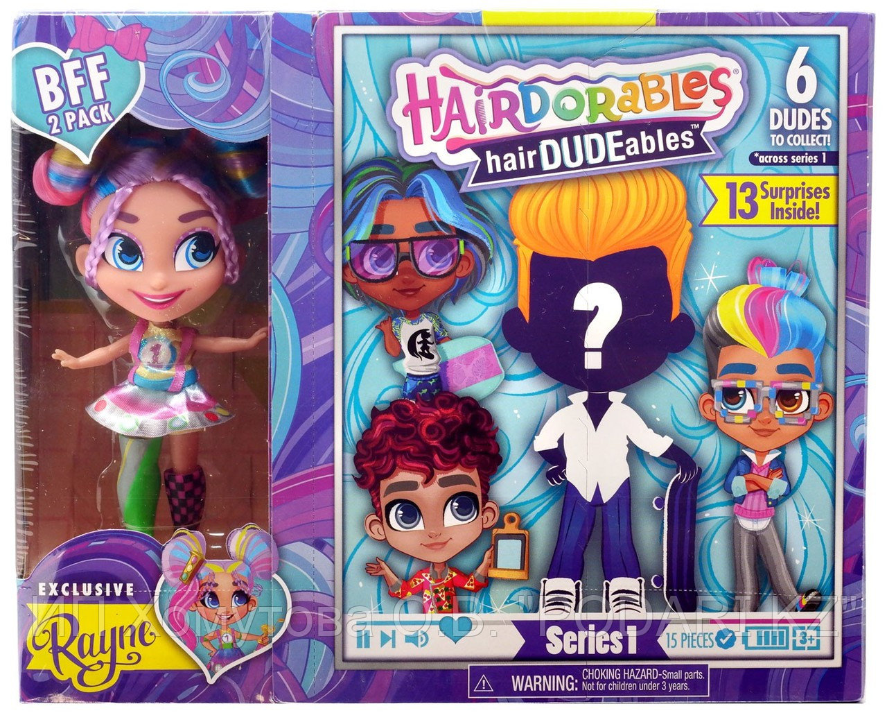 Hairdorables hairDUDEables Rayne BFF 2-Pack