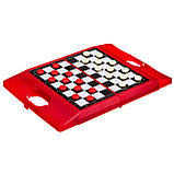 Удачная партия BONDIBON, 3в1 ( шахматы, шашки, нарды), ВОХ 15, 5x20x4, 2 см, оранжевая упаковка, фото 3