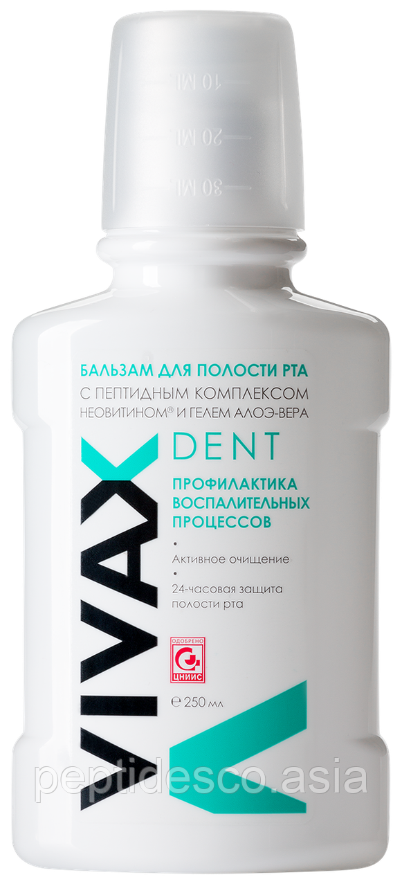 VIVAX Dent - Бальзам с активным пептидным комплексом, Неовитином® и гелем Алоэ-Вера 250 мл