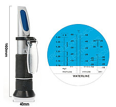 Автомобильный рефрактометр для антифриза, электролита и незамерзайки, фото 2