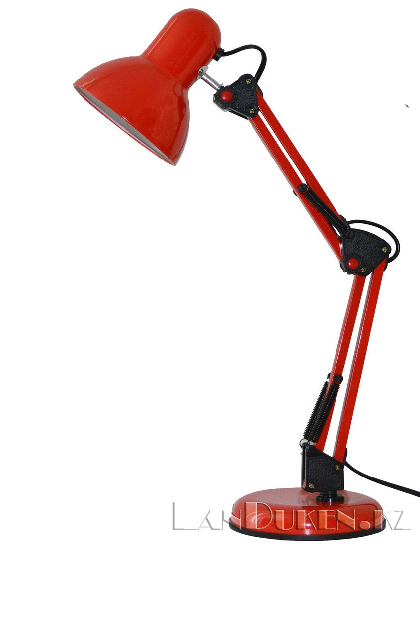 Светильник лампа настольный на струбцине (красный)