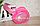Меховые наушники с переливающейся тканью 18815-6 ярко розовые, фото 2