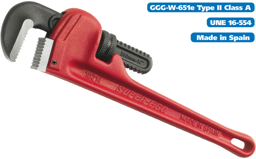 Ключи трубные прямые HEAVY DUTY SUPER-EGO 102 1" / 35mm