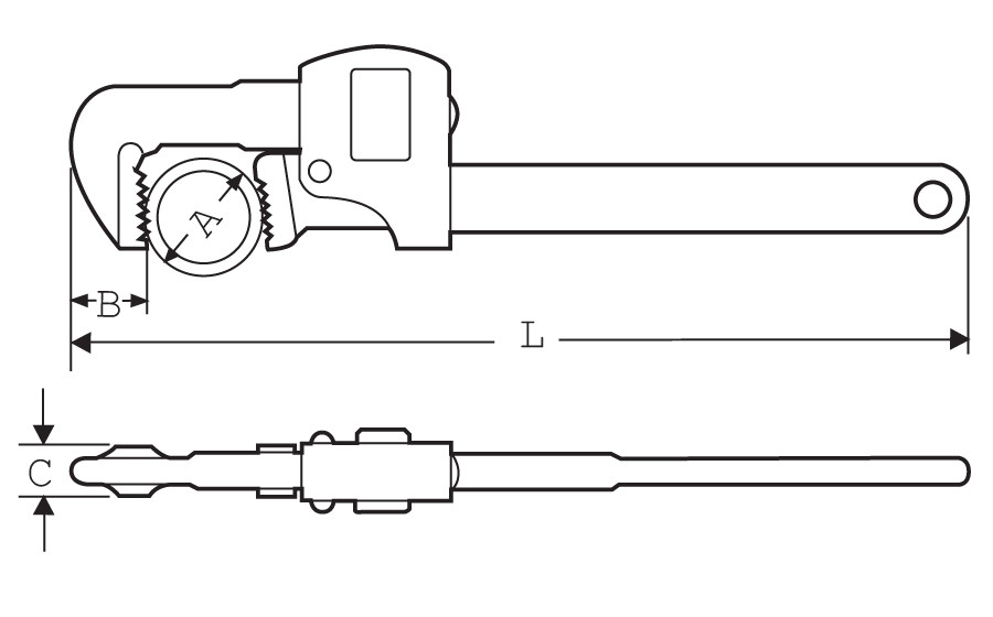 Трубный ключ STILLSON 3/4" / 28mm SUPER-EGO 101 - фото 2 - id-p68566053