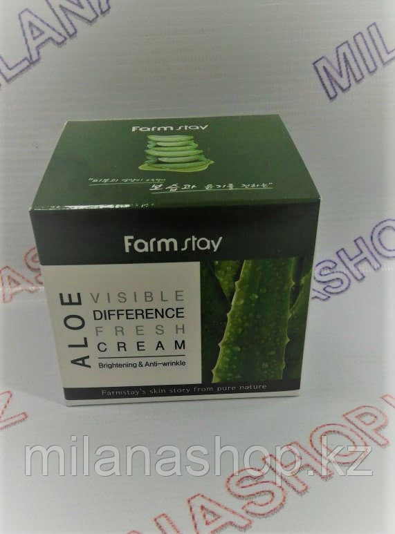 Farm Stay Visible Difference Fresh Cream Aloe - Освежающий Крем для лица с алоэ вера 100 гр