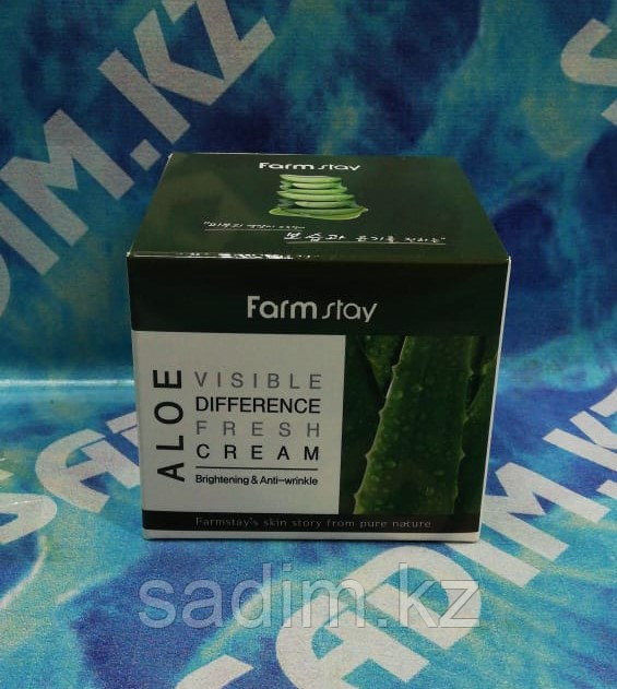 Farm Stay Visible Difference Fresh Cream Aloe - Освежающий Крем для лица с алоэ вера 100 гр