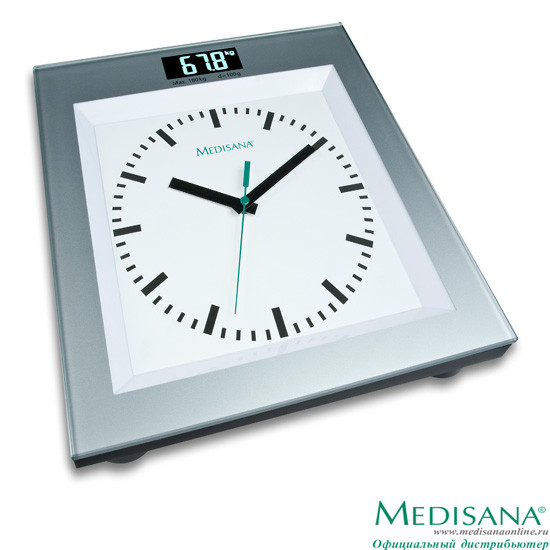 Напольные весы со встроенными часами Medisana PSA (Германия) - фото 1 - id-p68570652
