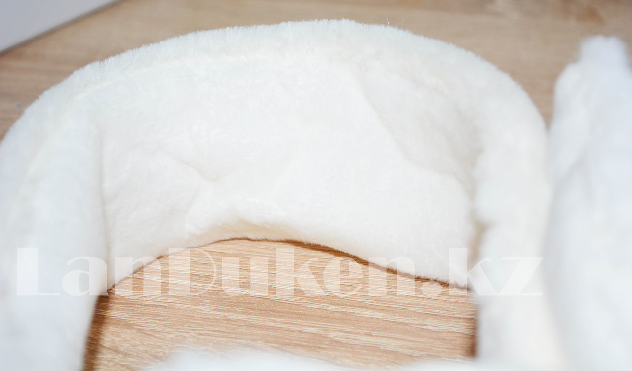 Меховые наушники кошки с широким ободком белые - фото 9 - id-p68550995