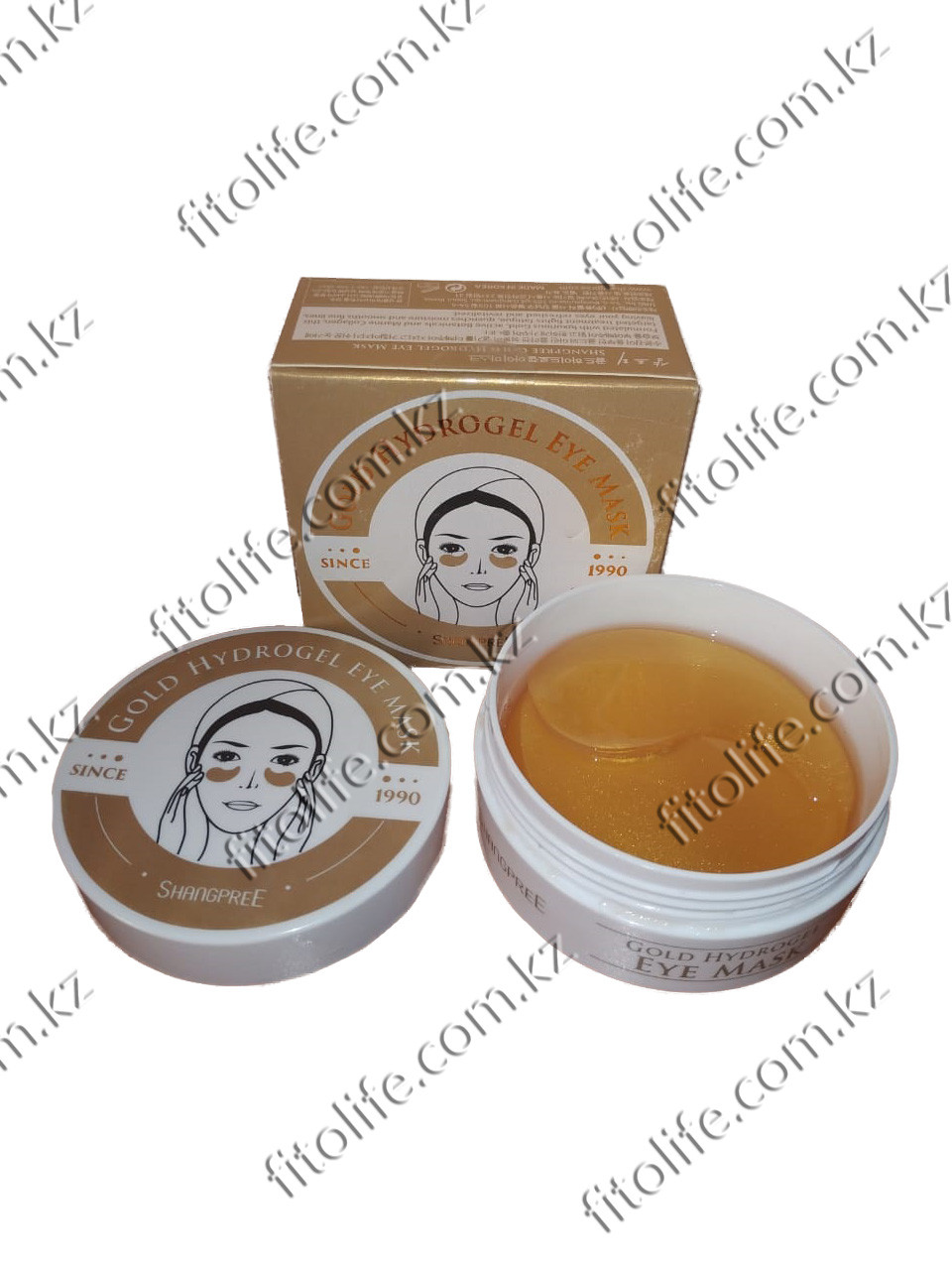 Патчи для век Lankouo Gold Hydrogel Eye Mask, гидрогель,золото ( Корея )