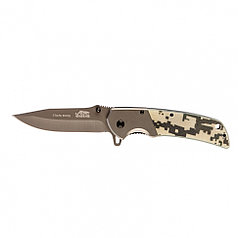 Нож туристический,складной 220мм/90мм системы Liner-Lock, с накладкой G10 на рукоятке// Барс