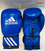 Перчатки для бокса и единоборств Adidas 10-OZ кожа (цвет синий)