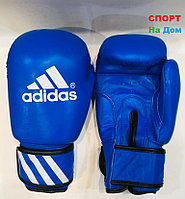 Перчатки для бокса и единоборств Adidas 12-OZ кожа (цвет синий)