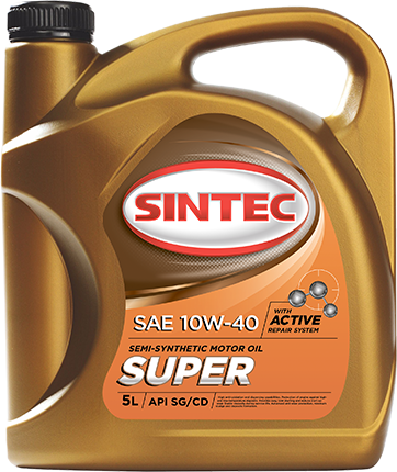 Масло моторное SINTEC SUPER SAE 10w40 API SG/CD (5л)