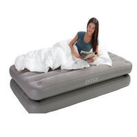 Кровать надувная 2 в 1, 191х99х46 см, max 136 кг, Intex 67743, поверхность флок - фото 2 - id-p5602784
