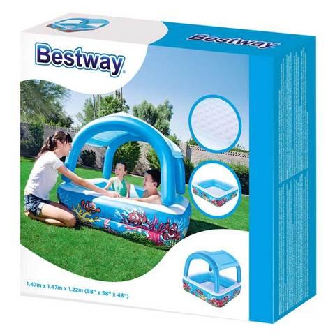 Надувной детский бассейн с навесом от солнца Bestway 52192