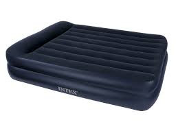 Кровать надувная двуспальная 203x157x47 см, max 273 кг, Intex 66720, поверхность флок