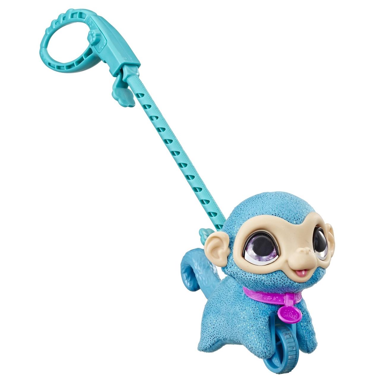 Hasbro Furreal Friends Маленький блестящий питомец на поводке "Обезьянка"