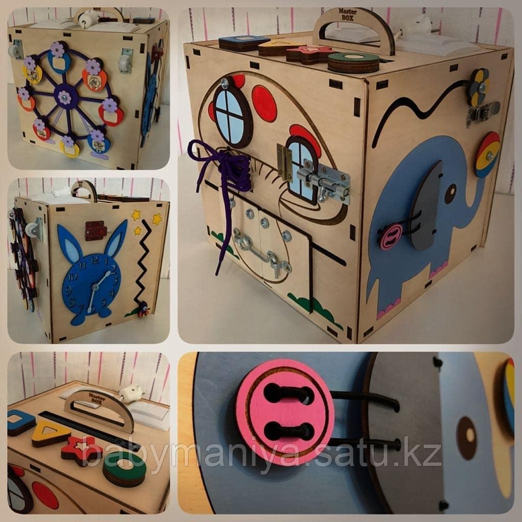 Бизикуб Карусель / Логический бокс Smart Box 28*29 см