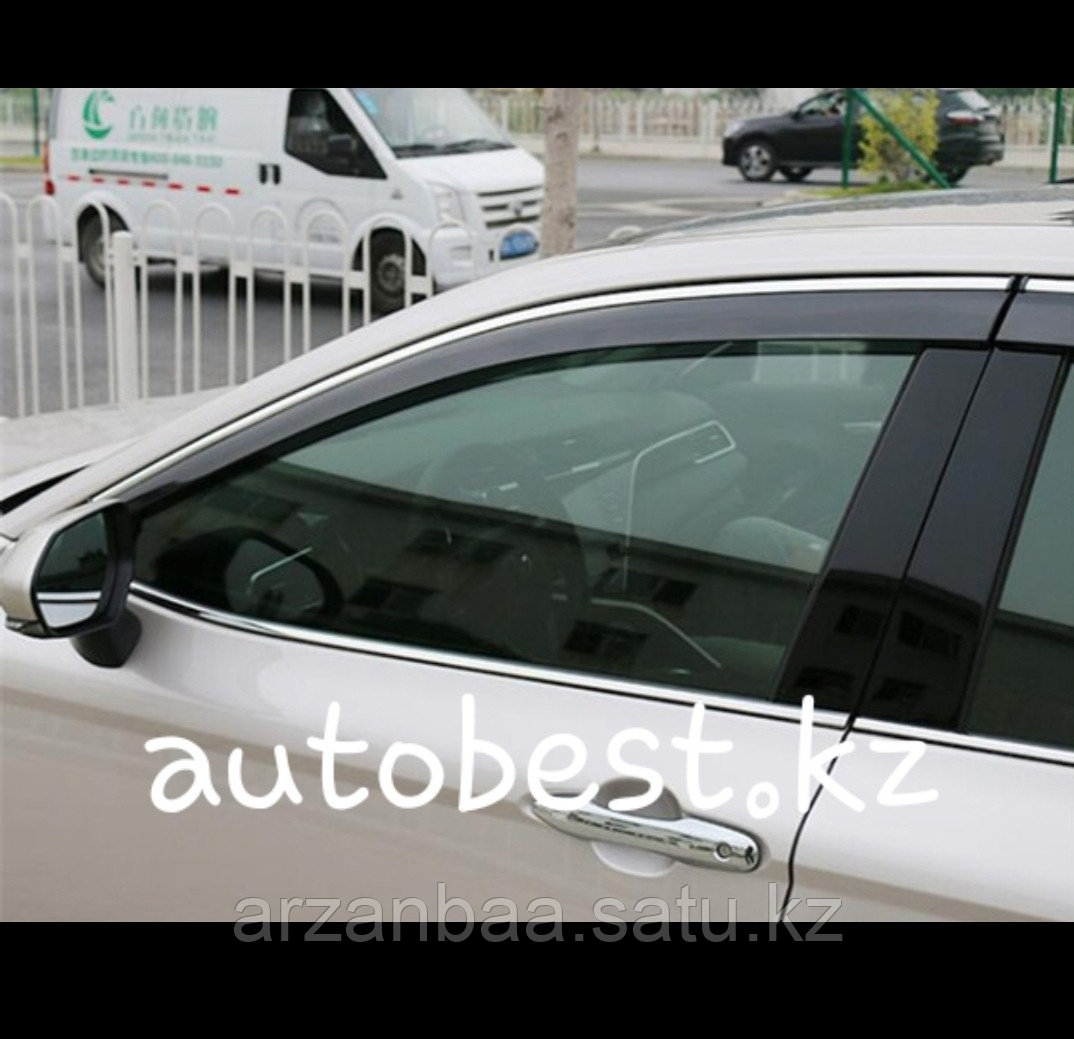 Camry 70 Оригинальные ветровики на Toyota Camry 70 Тойота Камри 70 дефлектор окон без надписи