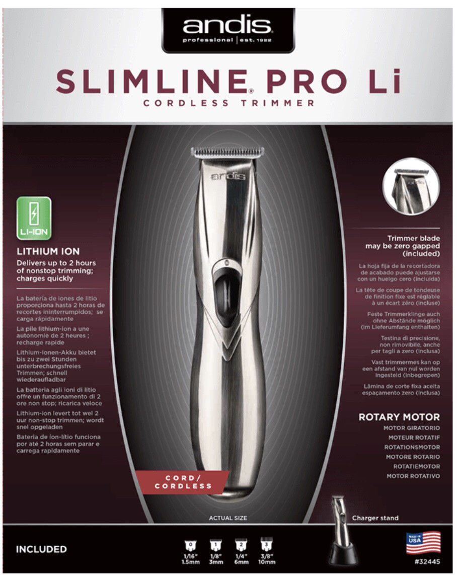 Триммер окантовочный Andis D-8 SlimLine Pro Li 32445. - фото 6 - id-p68622901
