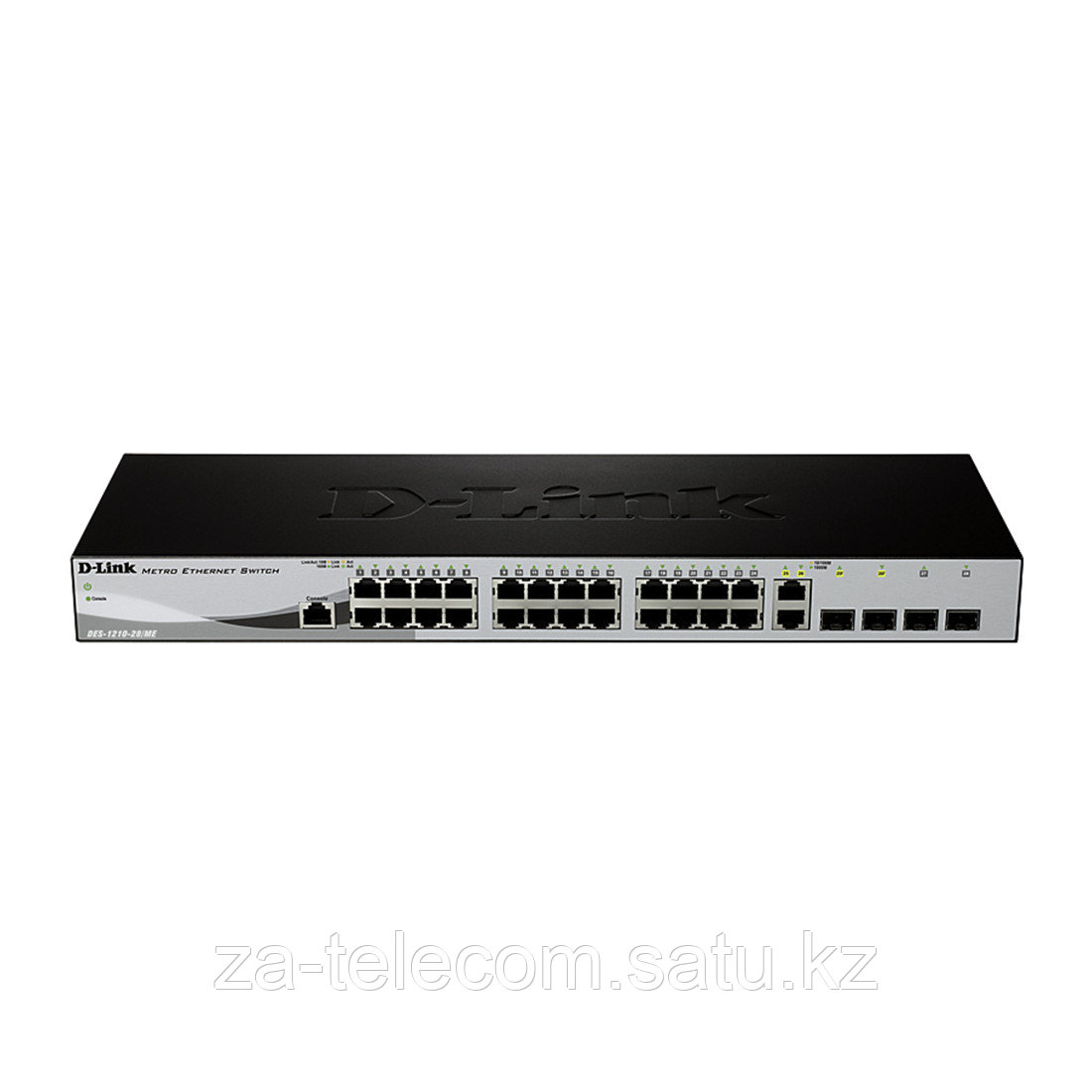 Коммутатор, D-Link, DES-1210-28/ME/B2A, 19-дюймовый стоечный, 24 порта 10/100M+2 порта 10/100/1000M+2 порта SF - фото 1 - id-p68624445