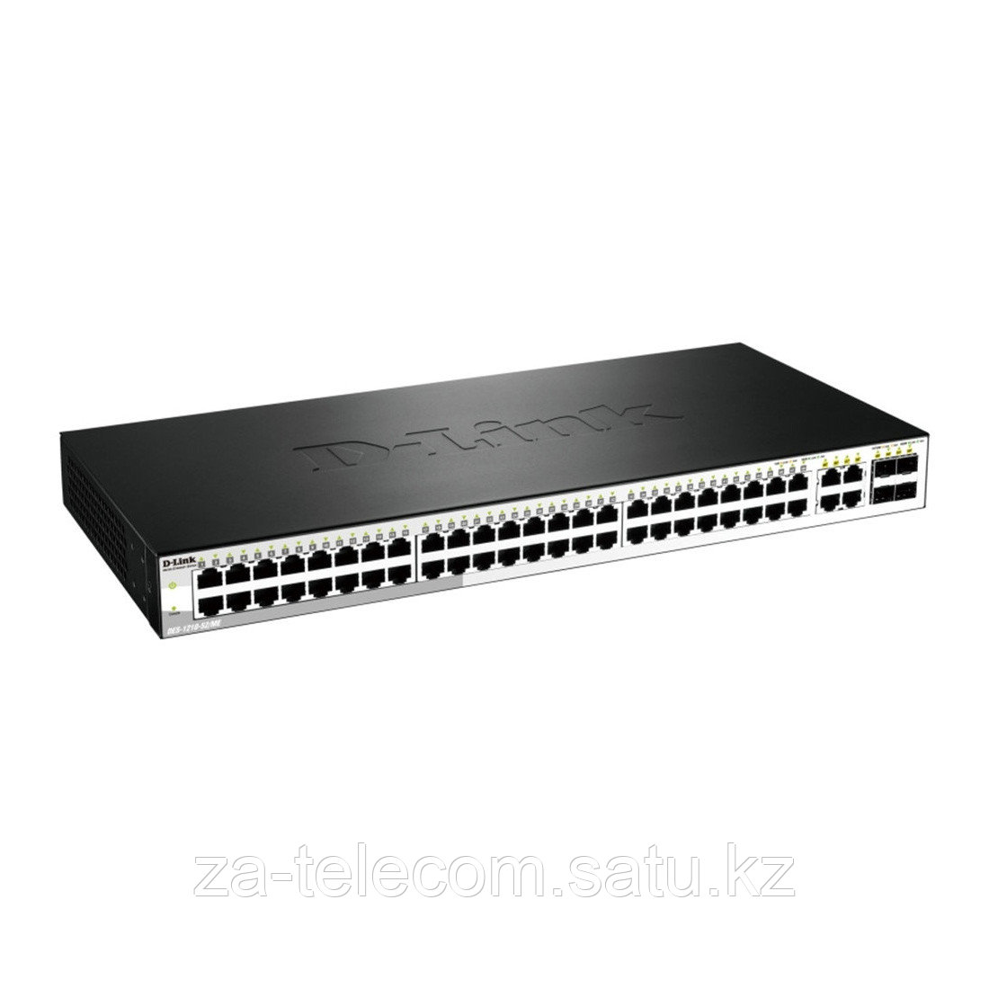 Коммутатор, D-Link, DES-1210-52/С1А, 19-дюймовый стоечный, 48 портов 10/100М RJ45+2 порта 10/100/1000М RJ45+2