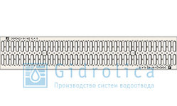 Решетка водоприемная Gidrolica Standart РВ -10.13,6.50 - ячеистая пластиковая, кл. А15