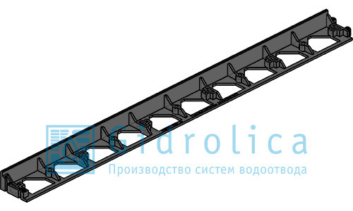Бордюр Gidrolica Line Б-100.8.4.5 - пластиковый черный L1000 - фото 1 - id-p68225269
