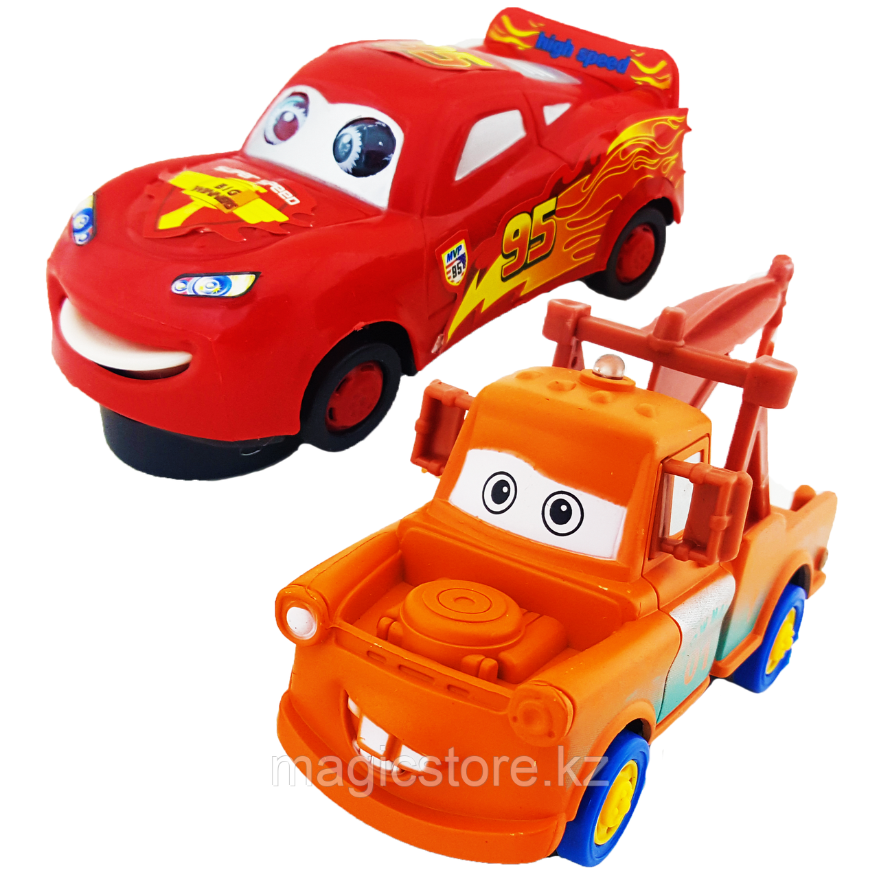 Cars 2 Тачки Набор машинок Маквин и Мэтр музыкальный Super Power Light and Music and Dance - фото 1 - id-p51628053